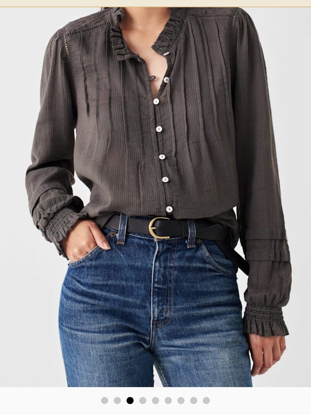 Faherty organic cotton Willa top size XS